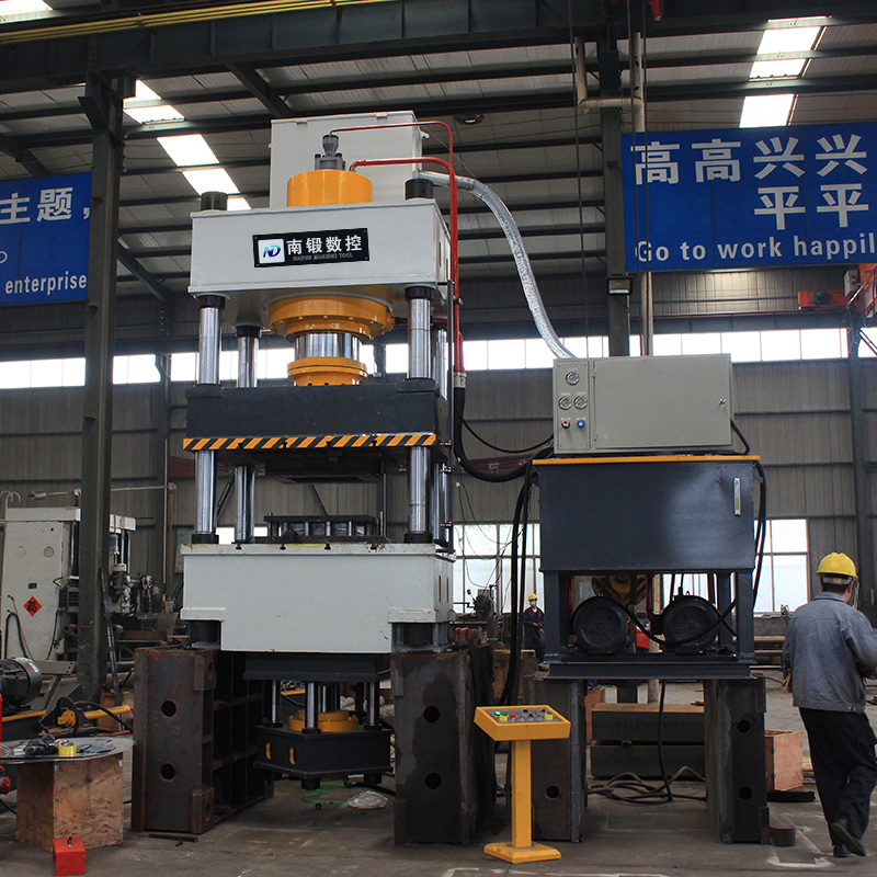 滕州500噸單動薄板液壓機500t不銹鋼水槽拉伸成型四柱油壓機