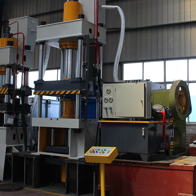 滕州200噸銅壺底座拉伸成型四柱液壓機 單動薄板拉伸成型油壓機