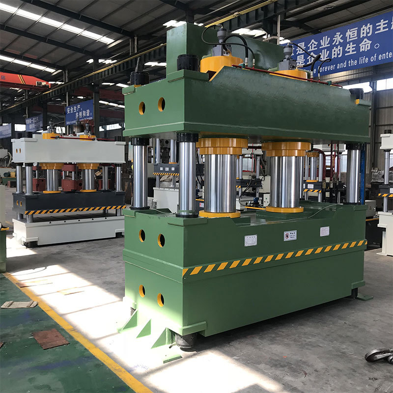 滕州500噸氧化鎂門芯成型液壓機(jī)500T雙缸大臺面四柱油壓機(jī)