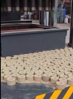 營養土育苗塊成型液壓機試機視頻