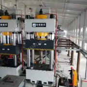 全自動上料1000噸碳粉金粉成型液壓機 1000t圓形碳棒四柱液壓機