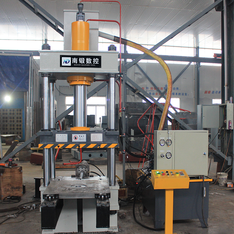 100t三梁四柱油壓機滕州100噸成型四柱油壓機移動工作臺