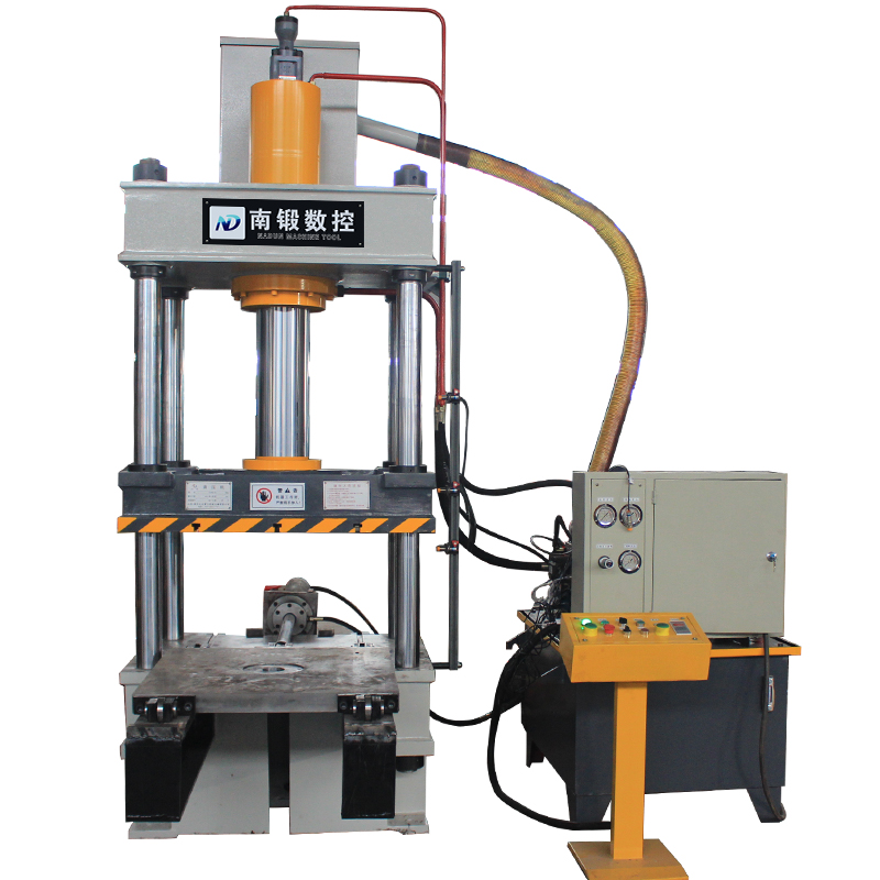 100t三梁四柱油壓機滕州100噸成型四柱油壓機移動工作臺