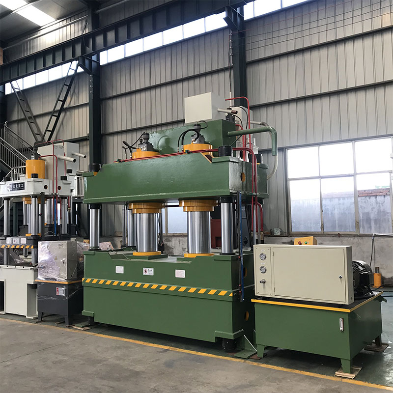 滕州500噸氧化鎂門芯成型液壓機(jī)500T雙缸大臺面四柱油壓機(jī)