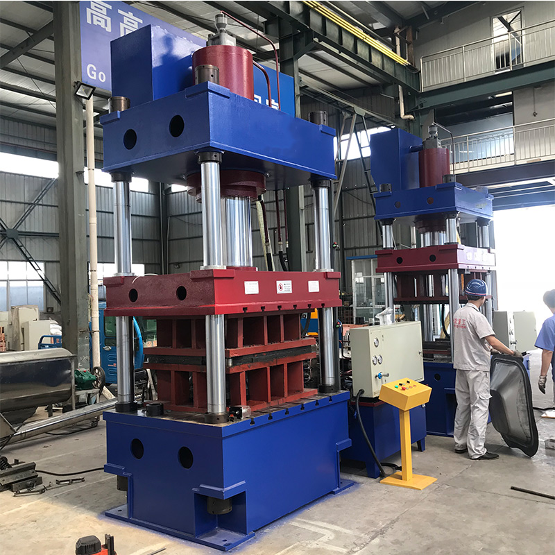 滕州 315噸灰斗車拉伸成型油壓機 四柱液壓機 灰斗車鐵板鋁板拉伸成型壓機